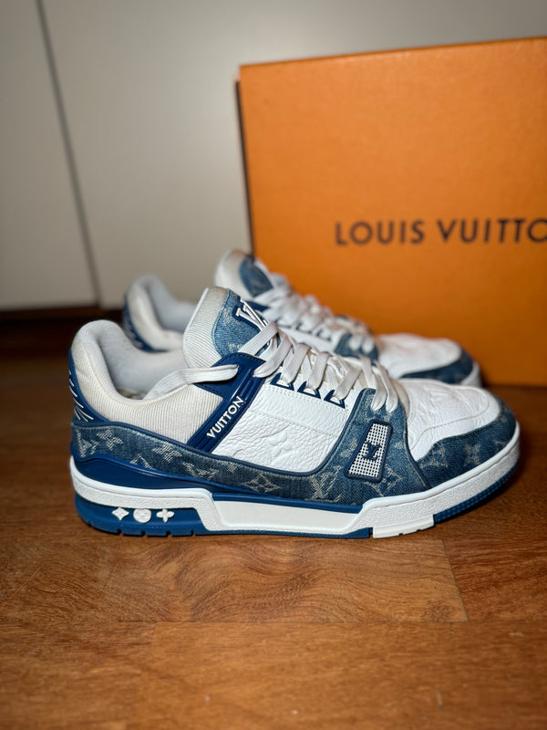 Louis Vuitton Trainers Blue Denim